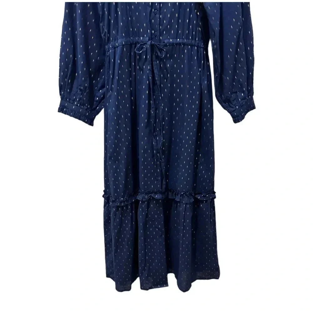 Emerson Fry India Collection Lucy Lake Dot Dress sz S - Picture 7 of 14